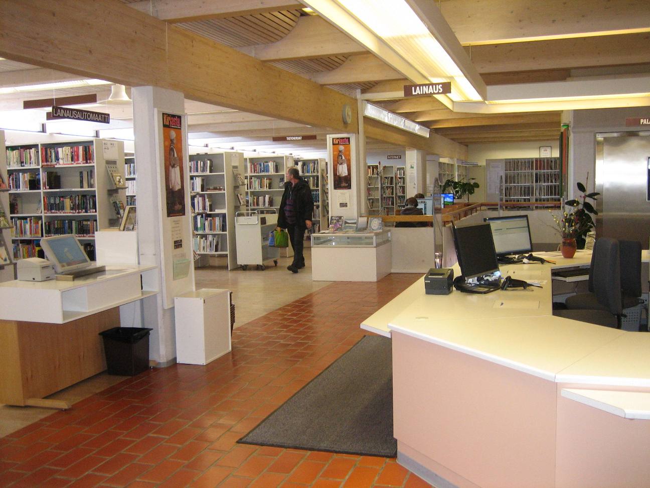 Inside the library