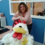 Mrs Librarian & Clementina, our Children Training Program Assistant