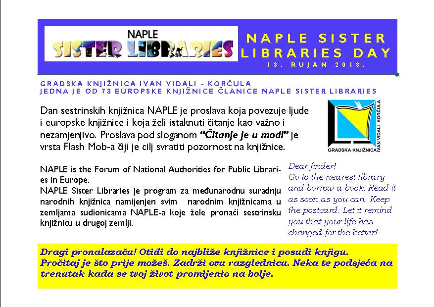 Naple sister lib day-druga strana razglednice