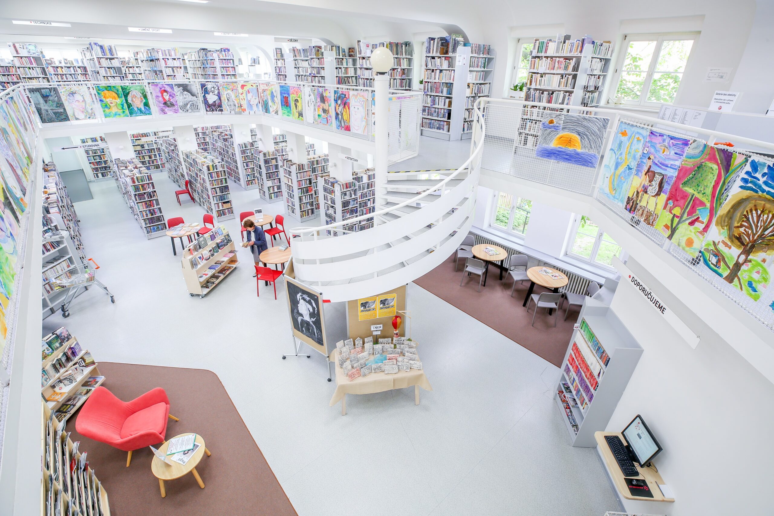 Tábor Municipal Library, Czech Republic (photo by David Peltán)